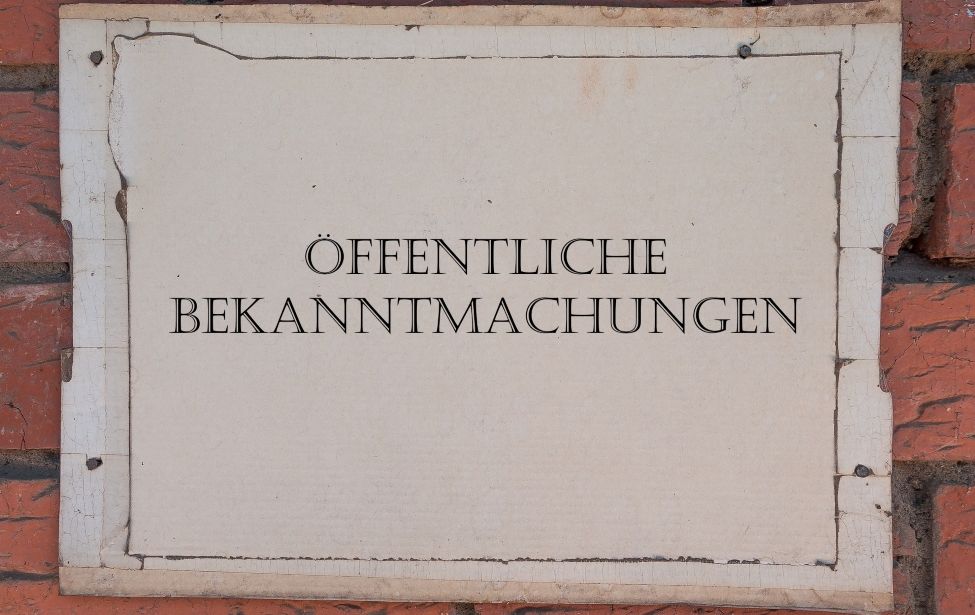 Öffentliche Bekanntmachungen